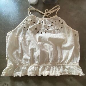 Aerie Boho eyelet top  NWT